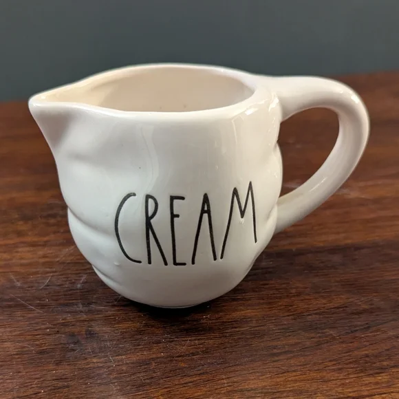 Rae Dunn White Ceramic Cream Pitcher EUC - Picture 1 of 6